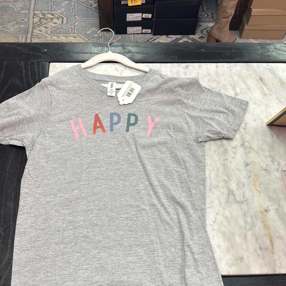 Youth Tee with Colorful “HAPPY”